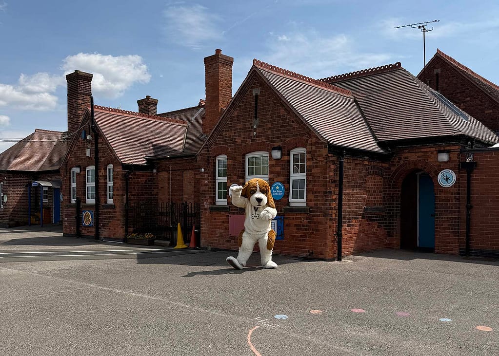 realistic beagle costume character hire for school visit and events uk and usa
