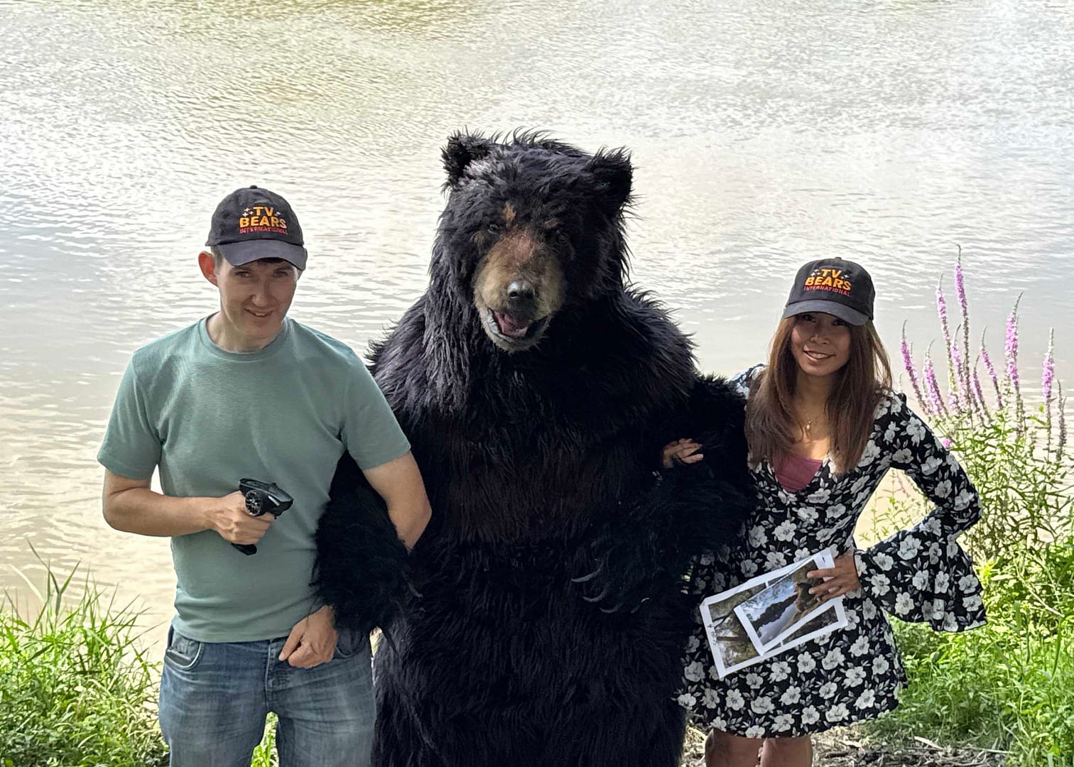 realistic animatronic black bear costume for film and television productions