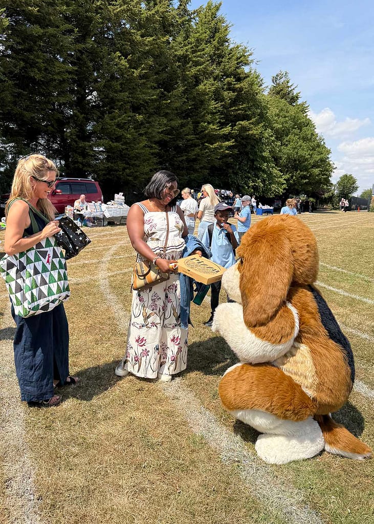 realistic beagle character costume hire for brand activations and events uk and usa