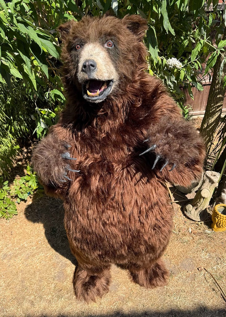 realistic brown bear costume available for hire in manchester london ny and los angeles