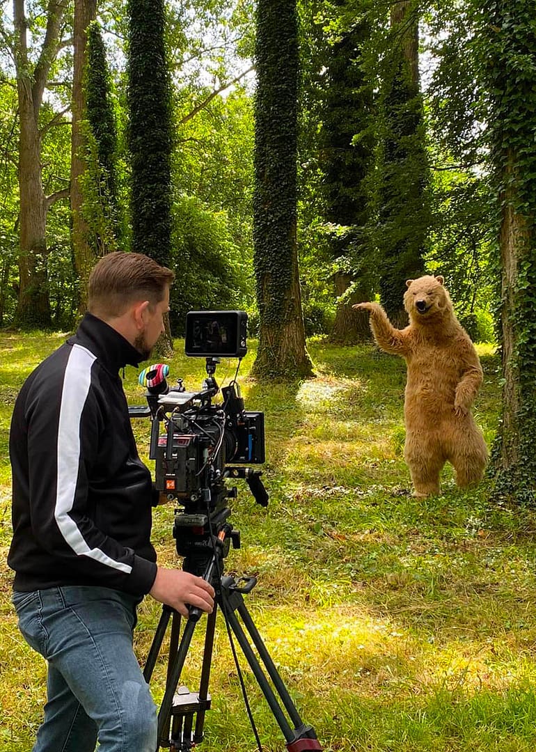 realistic grizzly bear costume for film tv and events
