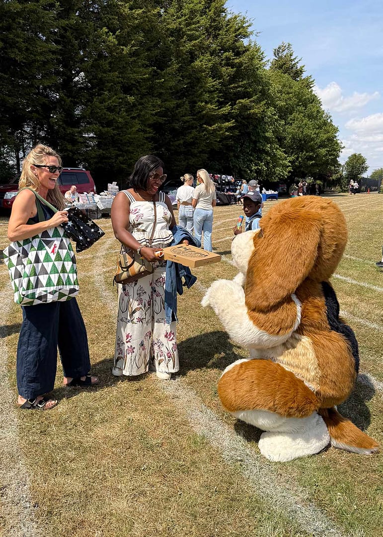 realistic beagle character costume hire for brand activations and events uk and usa