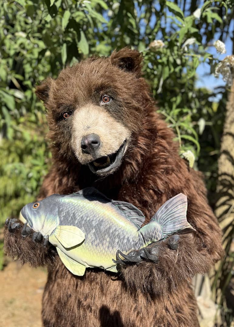 realistic brown bear suit hire available in manchester london ny and los angeles